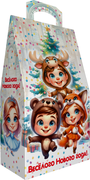 Коробка подарочная Новогодний карнавал, 150х86х270 (+38) мм — изображение 5